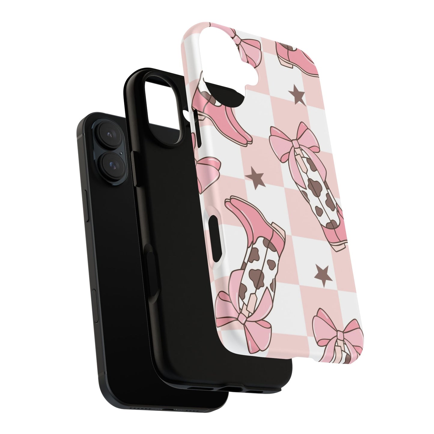 Cowboy Boots and Bows Protective Phone Case