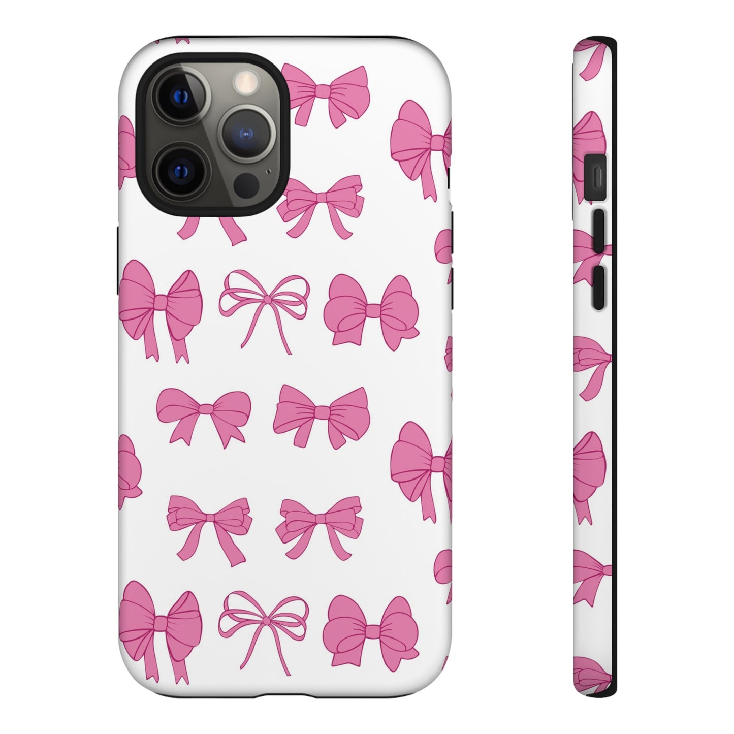 Pink Bows Protective Phone Case for Iphone, Samsung and Google Phones
