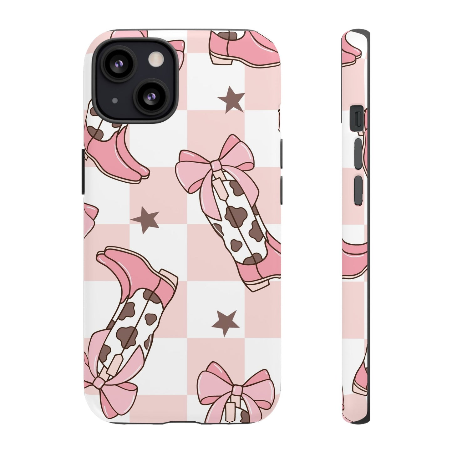 Cowboy Boots and Bows Protective Phone Case