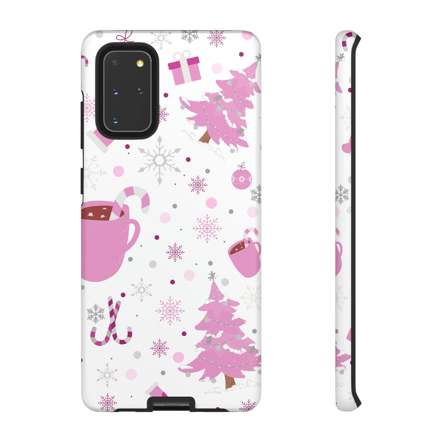 Pink Christmas Protective Case for Iphone, Samsung and