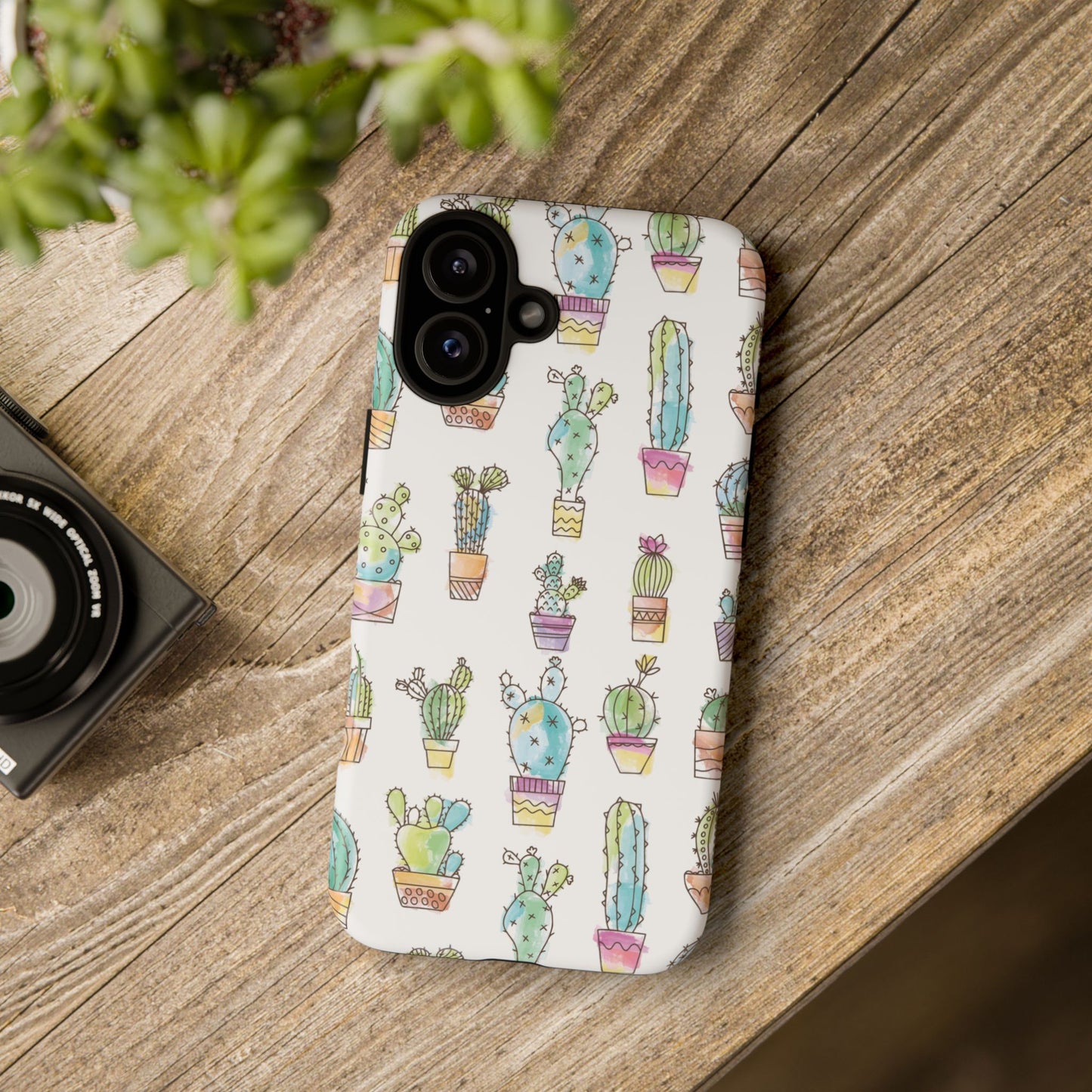 Pastel Cactus Love Phone Case