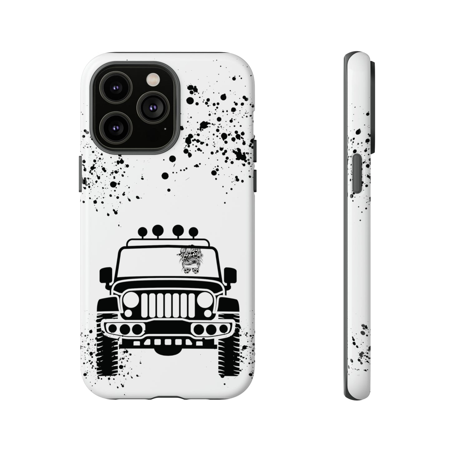 Off Road Girl Cow Print Shades Protective Phone Case for Iphone, Samsung and Google Phones