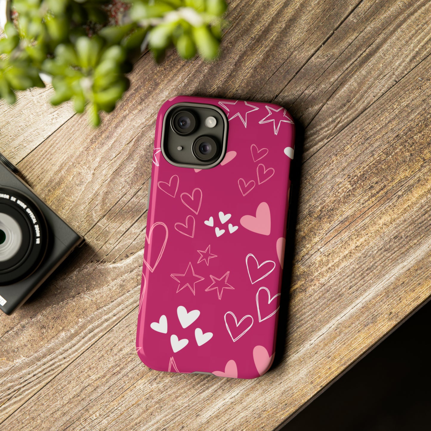 Heart and Stars Protective Case for Google, IPhone and Samsung phones