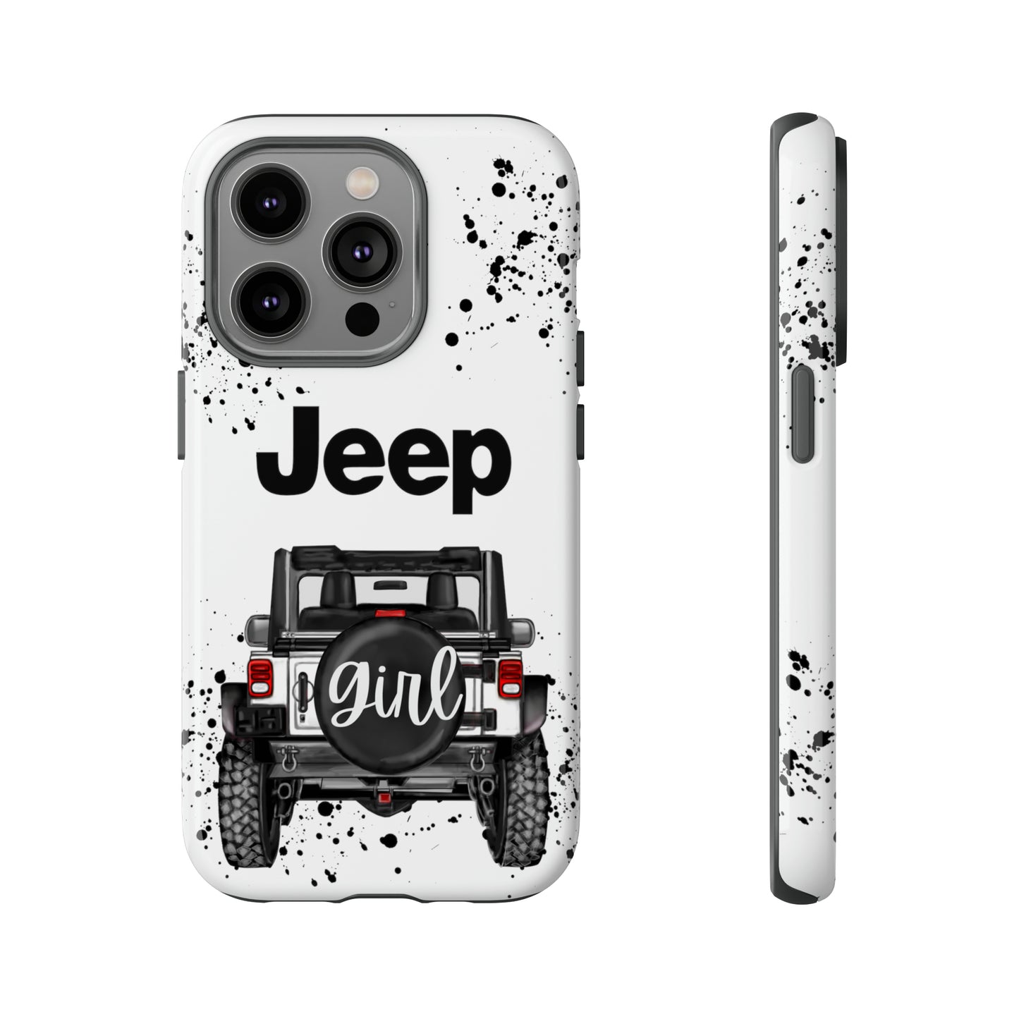 Off Road Girl White Protective Case for Iphone, Google and Samsung Phones