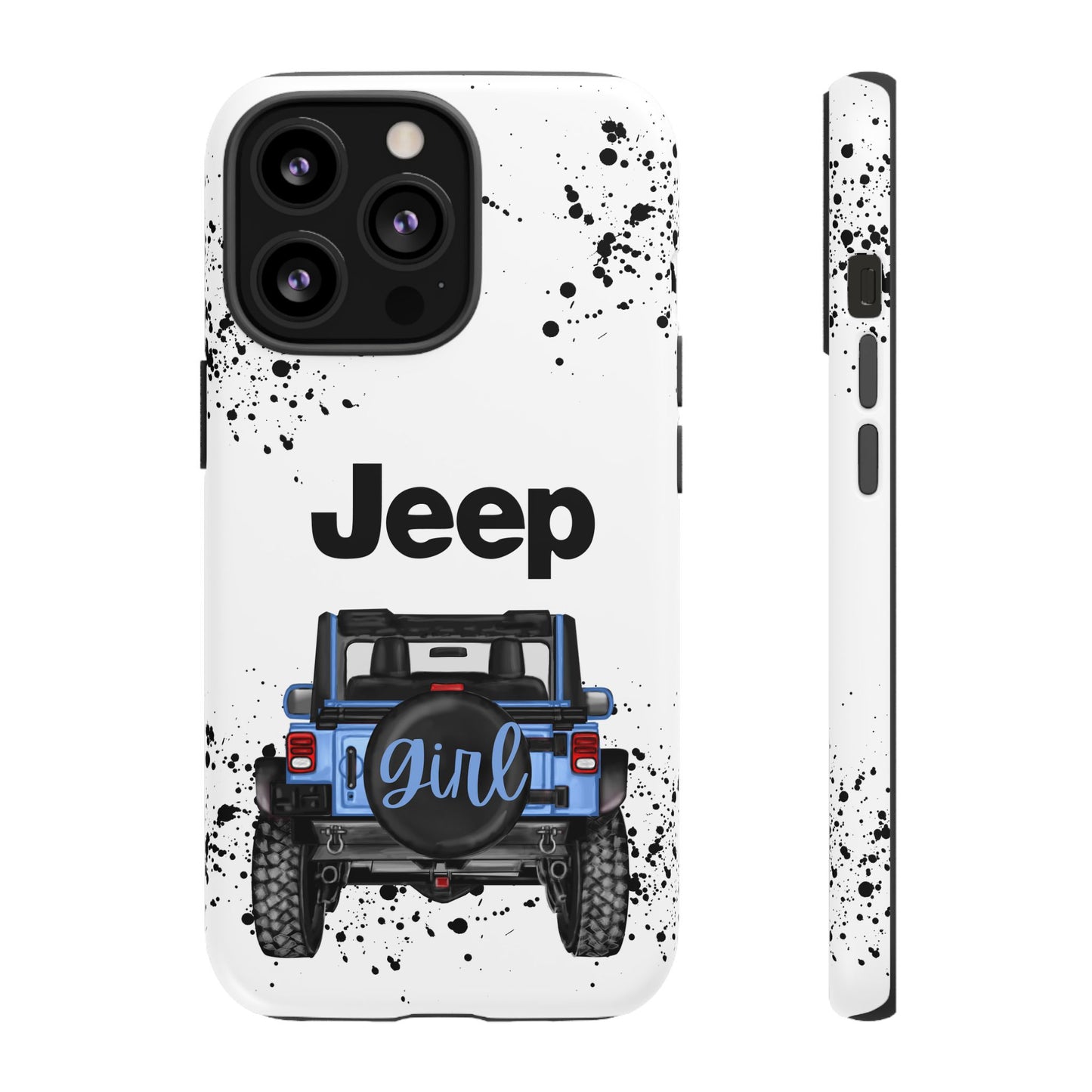 Off Road Girl Light Blue Protective Case for Iphone, Google and Samsung Phones