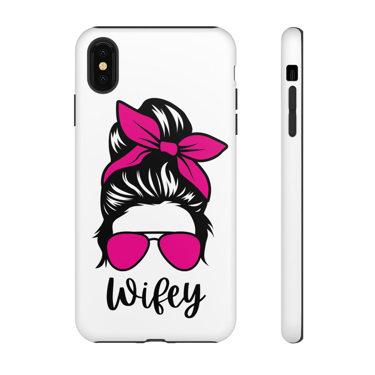 Pink Wifey Protective Case for IPhone, Samsung and Google
