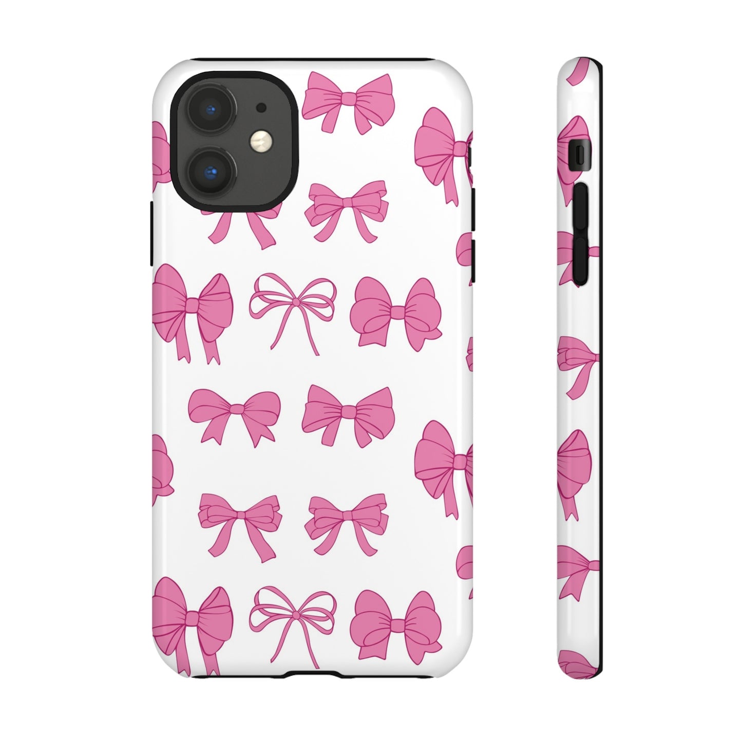 Pink Bows Protective Phone Case for Iphone, Samsung and Google Phones