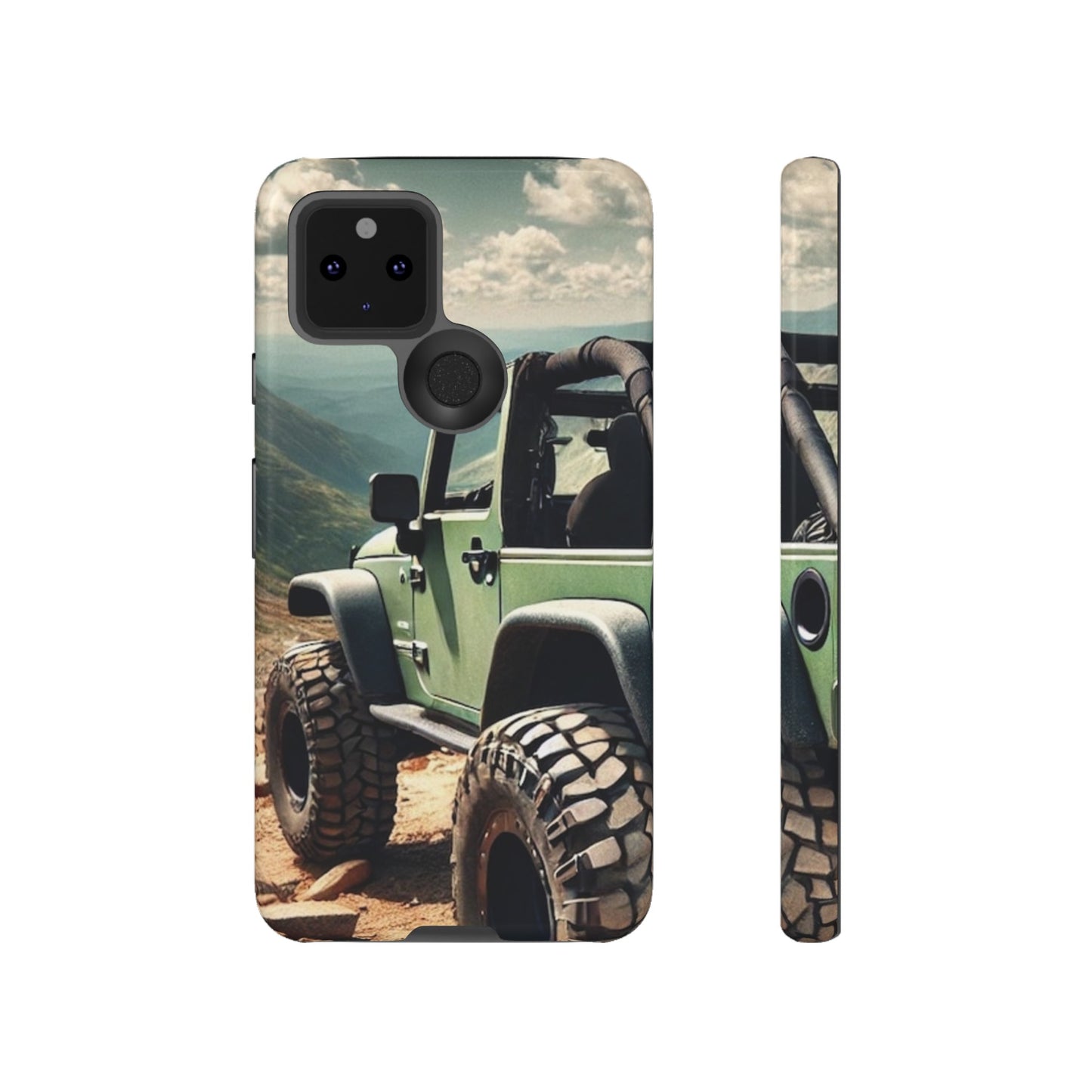 Green Jeep Protective Phone Case