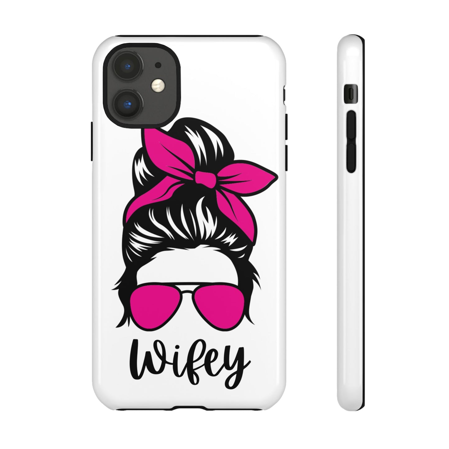 Pink Wifey Protective Case for IPhone, Samsung and Google