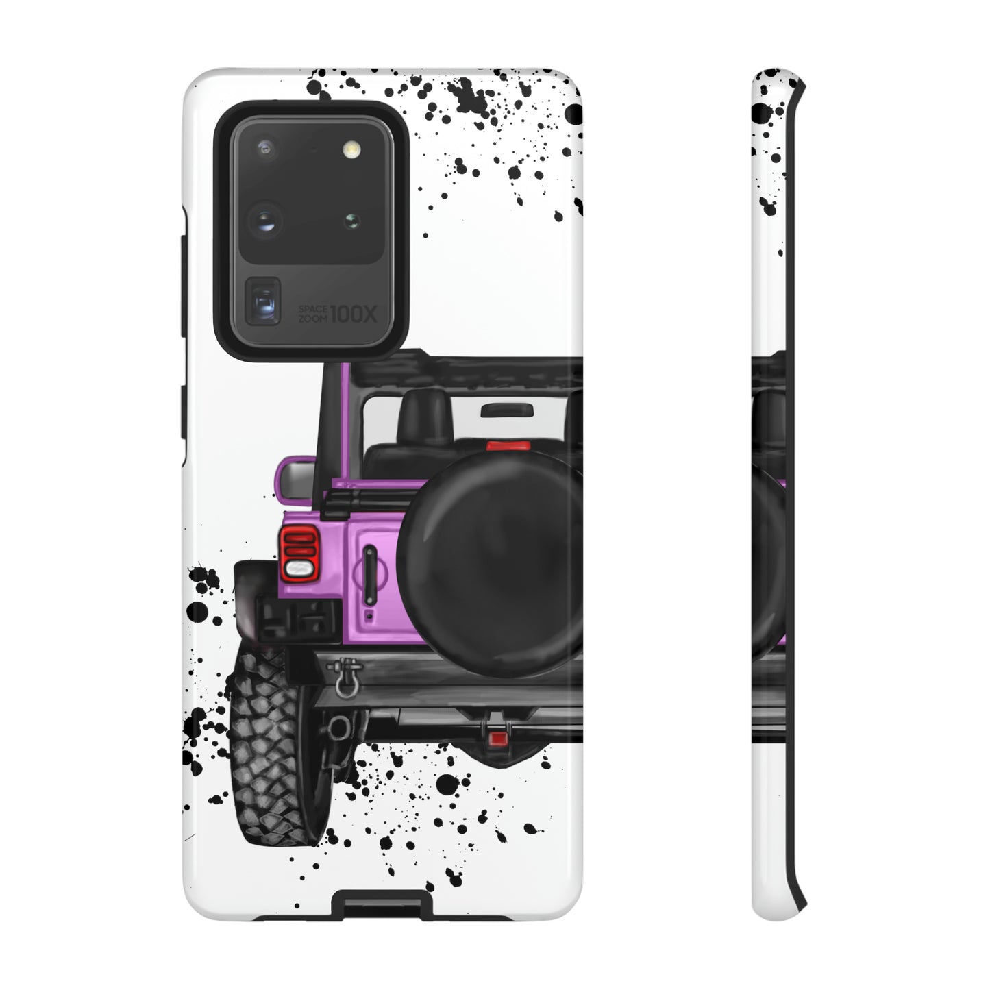 Off Road Life Charcoal Pink/Light Purple Protective Case for Iphone, Google and Samsung