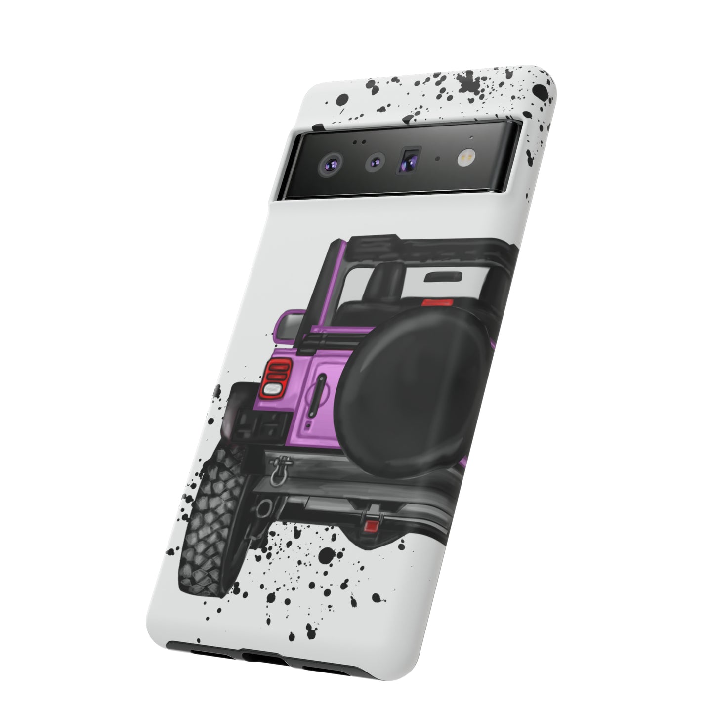 Off Road Life Charcoal Pink/Light Purple Protective Case for Iphone, Google and Samsung