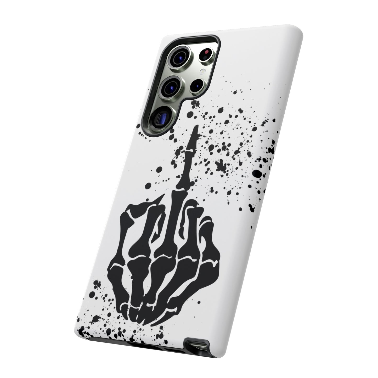 Skeleton, Finger Protective Case for Iphone, a Google and Samsung phones