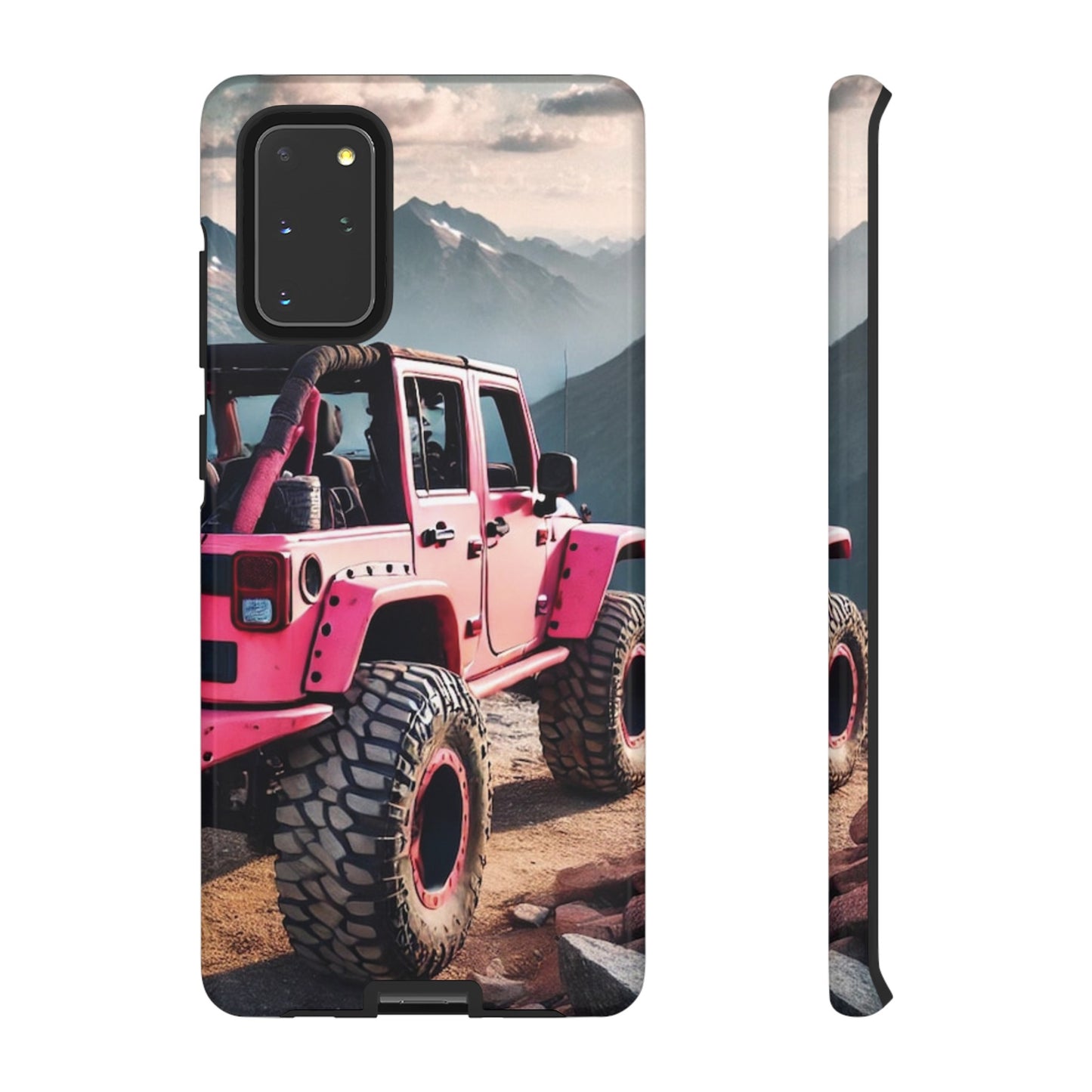 Pink Jeep Protective Phone Case