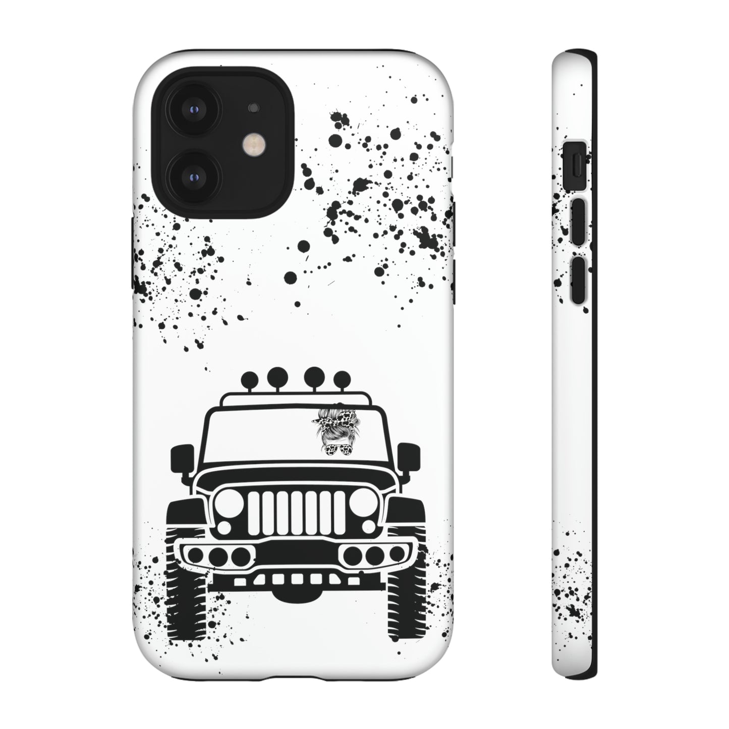 Off Road Girl Cow Print Shades Protective Phone Case for Iphone, Samsung and Google Phones