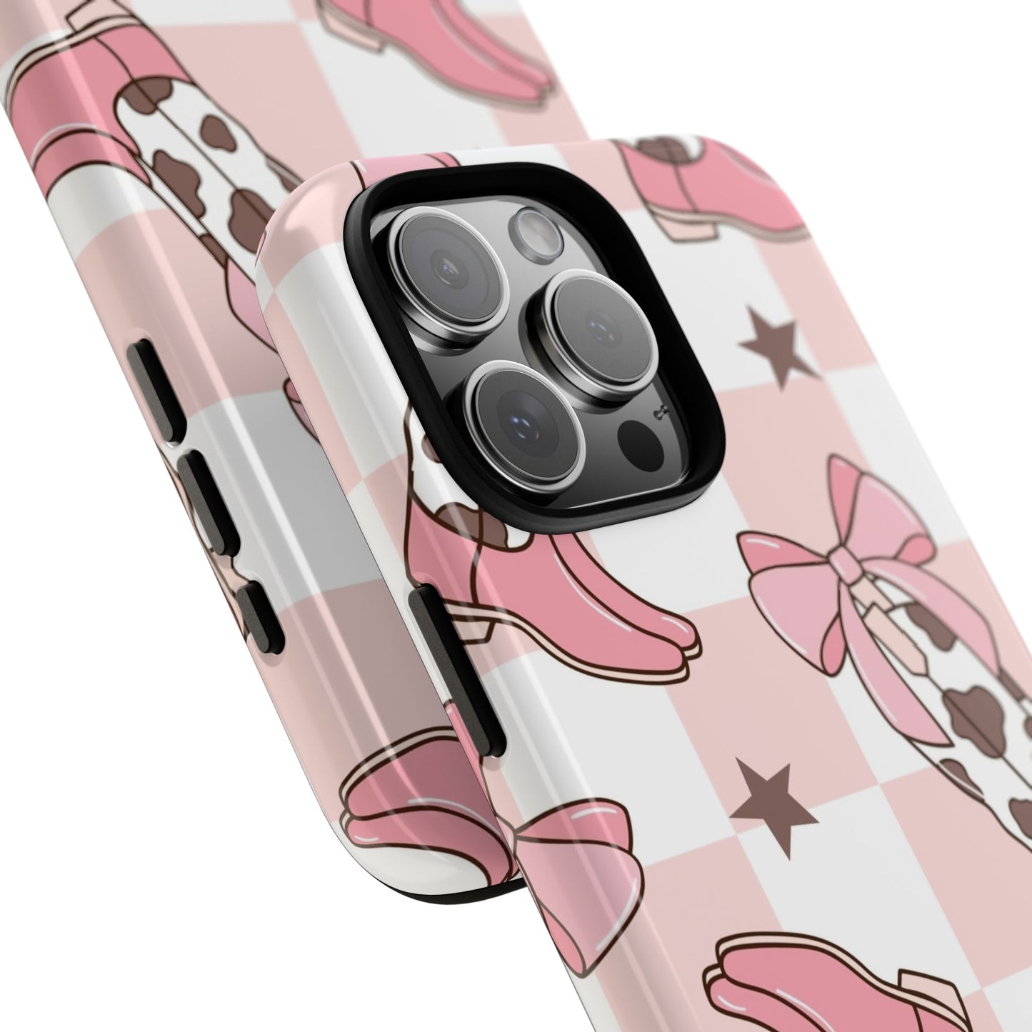 Cowboy Boots and Bows Protective Phone Case