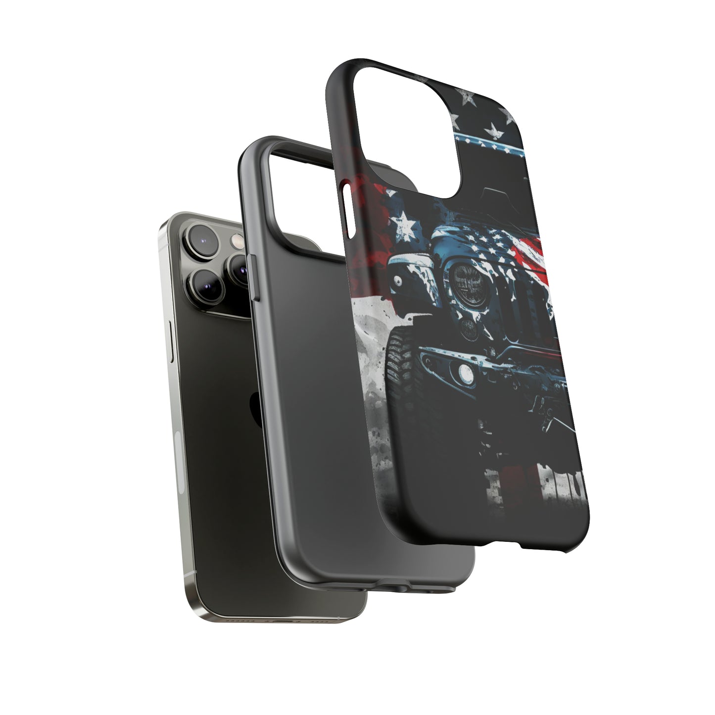 Off Roading Patriotic Protective Drop Proof Case Iphone, Samsung and Google phones