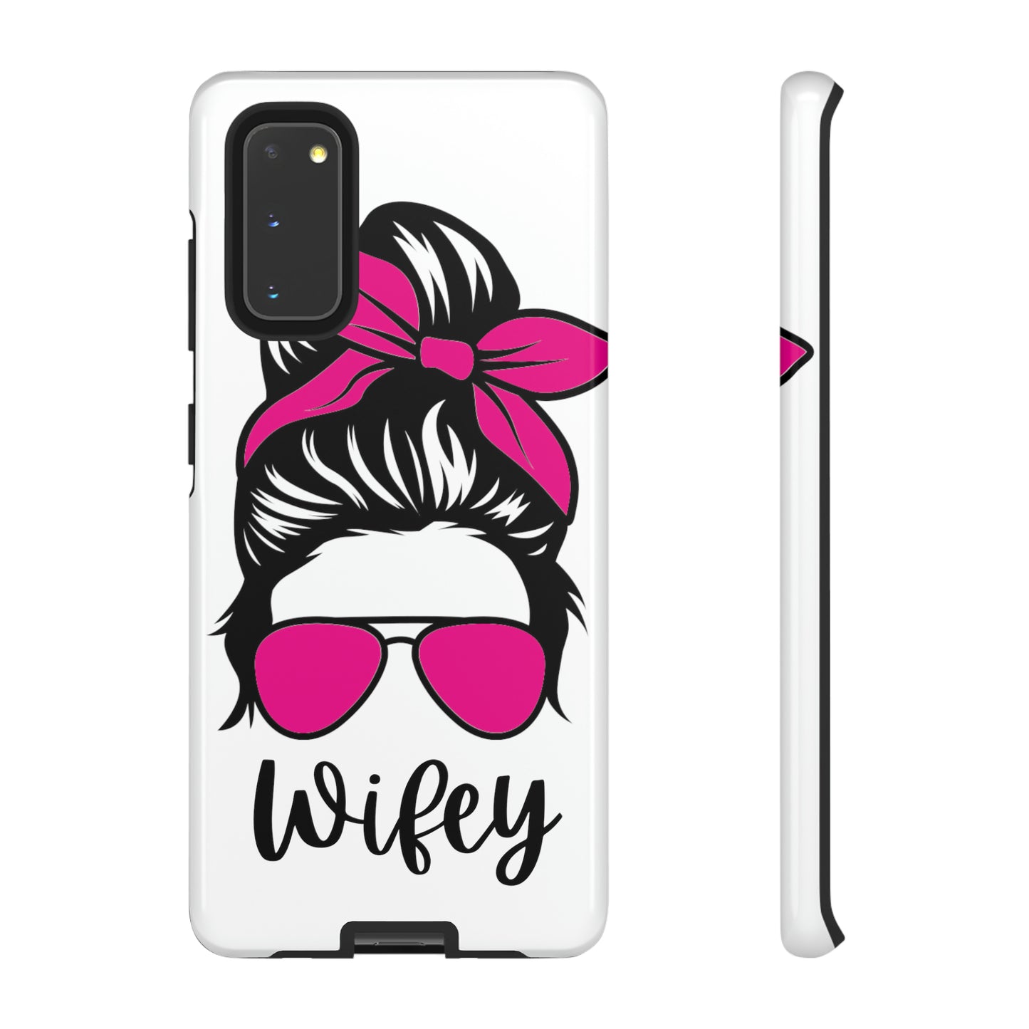 Pink Wifey Protective Case for IPhone, Samsung and Google