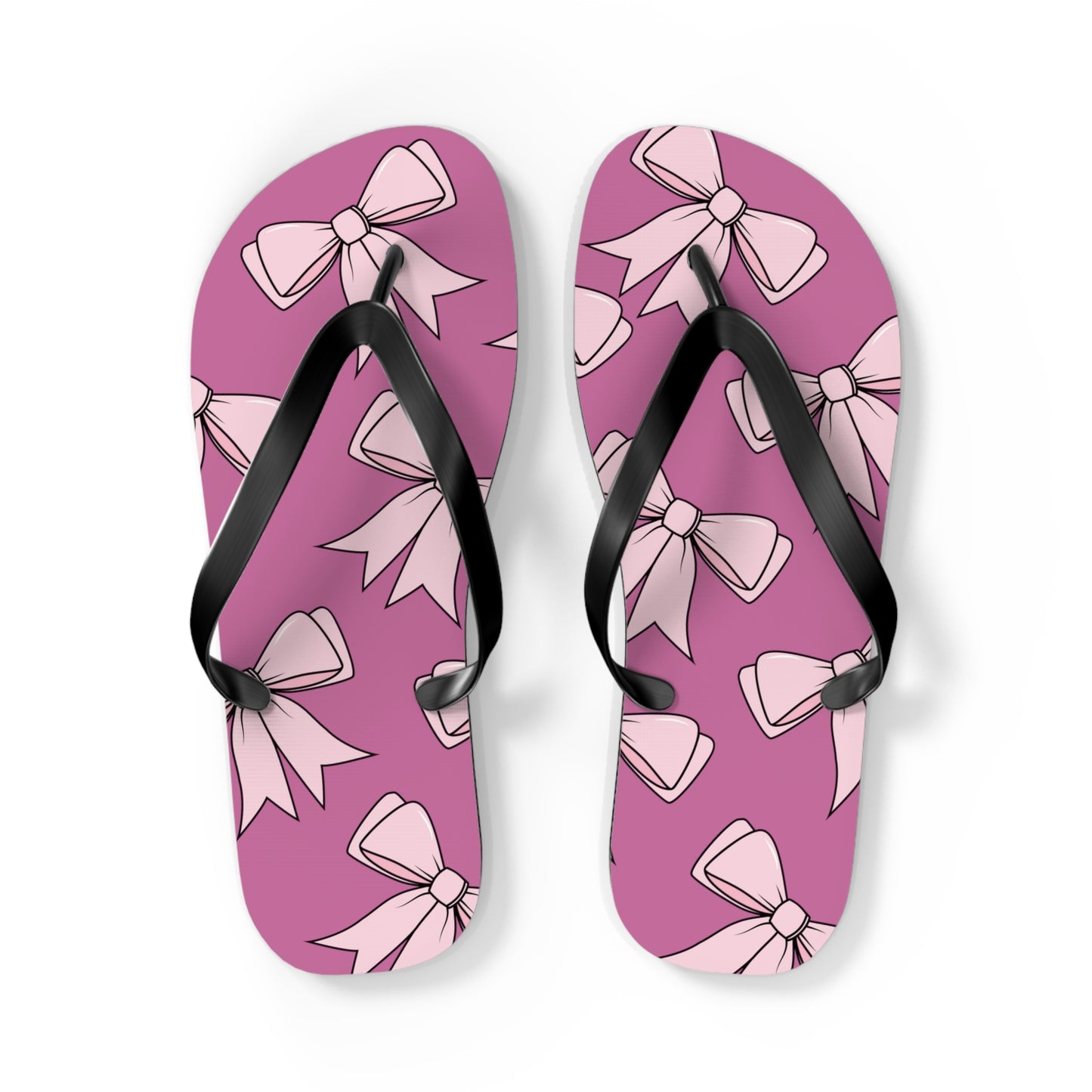 Pink Bow Flip Flops