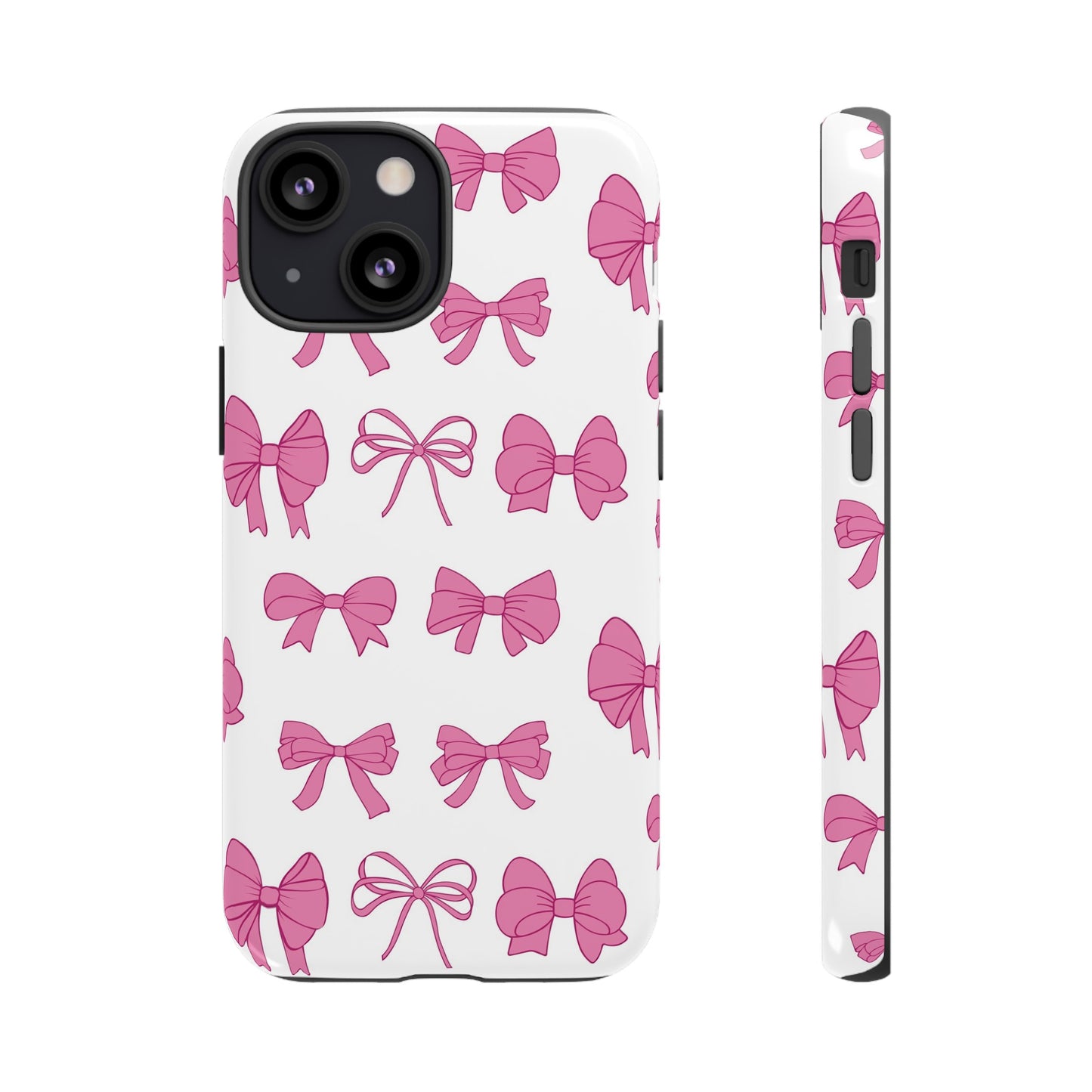 Pink Bows Protective Phone Case for Iphone, Samsung and Google Phones