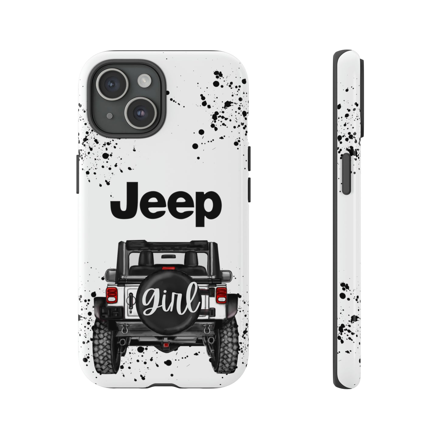 Off Road Girl White Protective Case for Iphone, Google and Samsung Phones