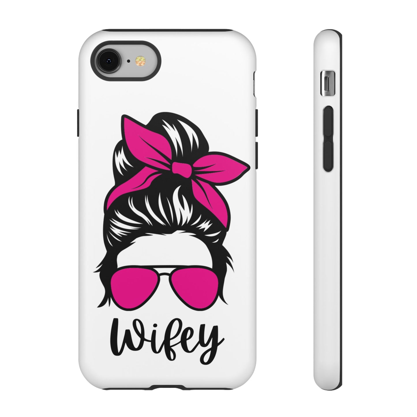 Pink Wifey Protective Case for IPhone, Samsung and Google