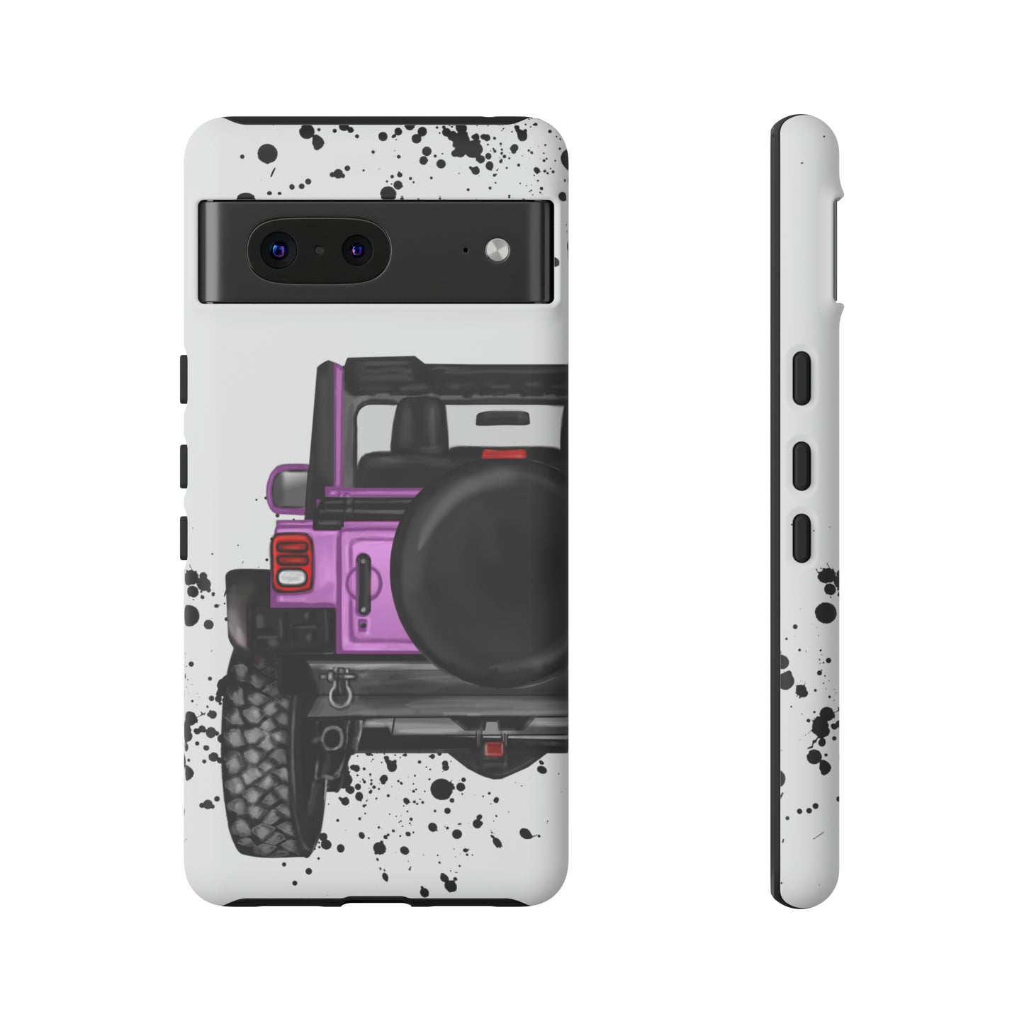 Off Road Life Charcoal Pink/Light Purple Protective Case for Iphone, Google and Samsung