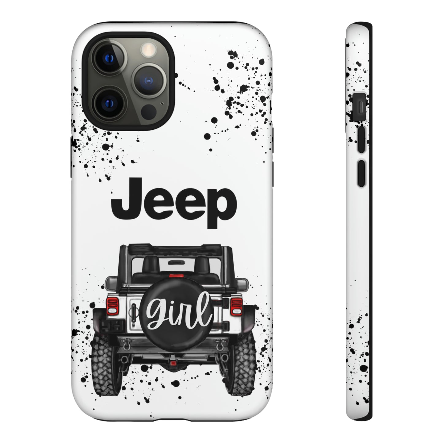 Off Road Girl White Protective Case for Iphone, Google and Samsung Phones