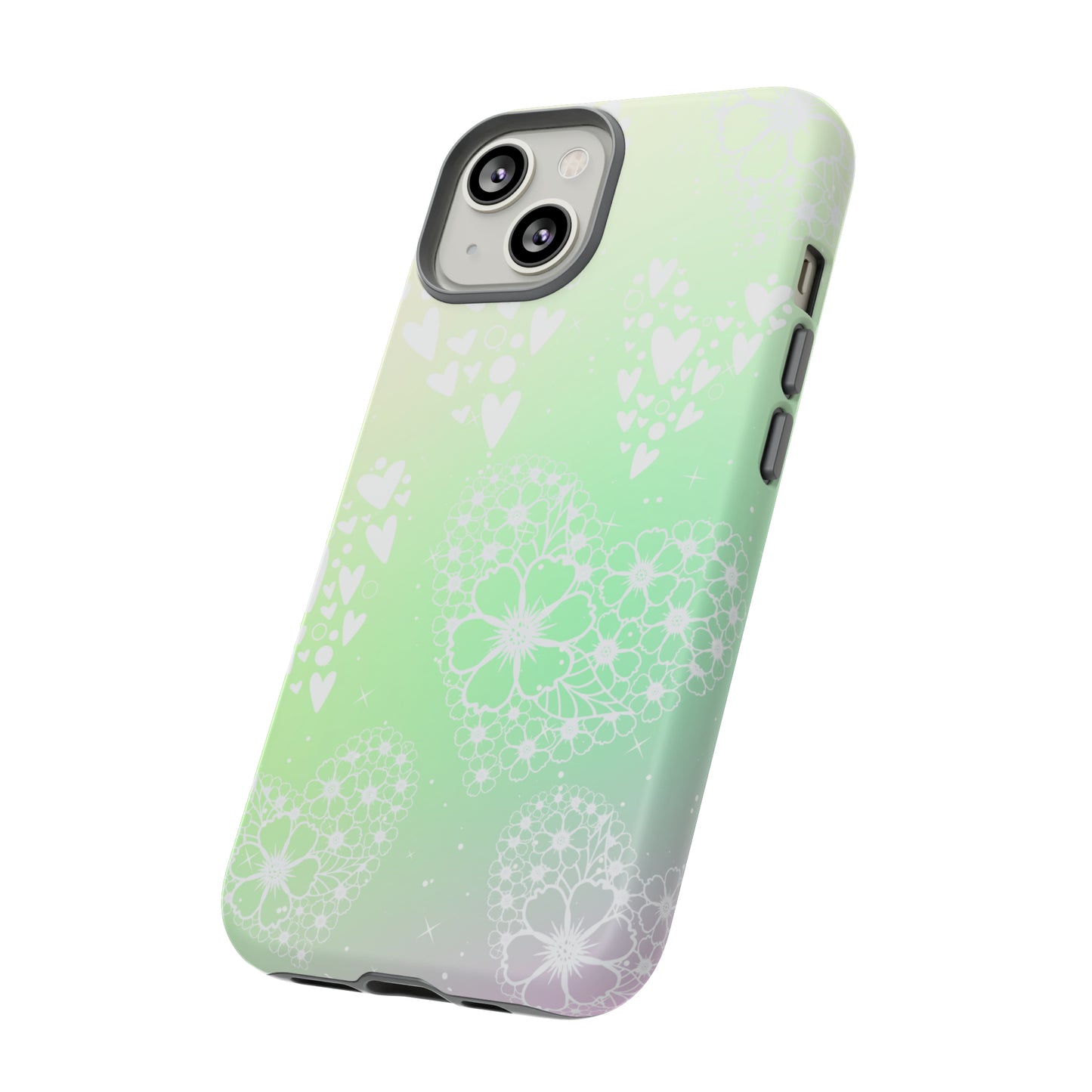 Pastel Heart Ombre Protective Case for Iphone, Google and Samsung