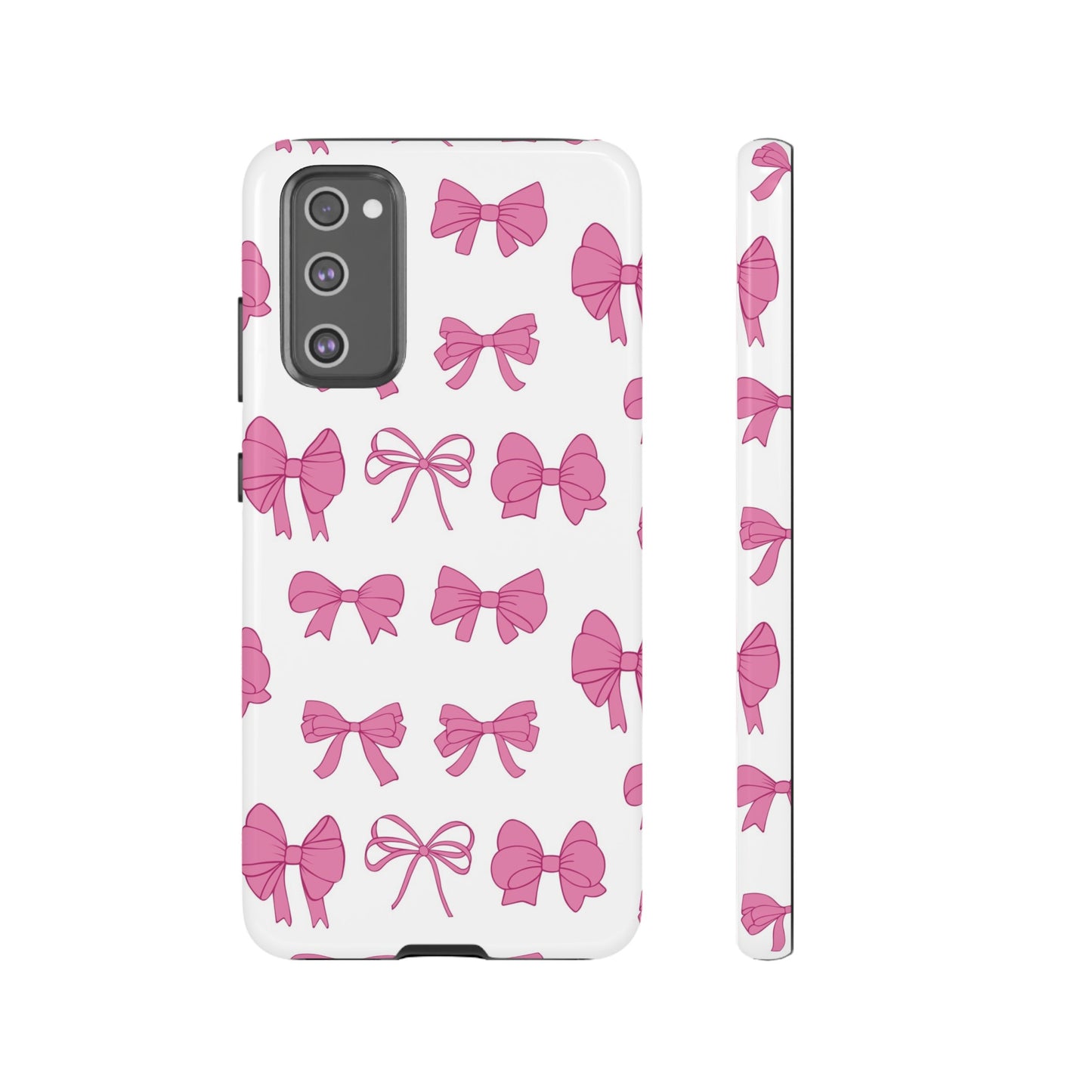 Pink Bows Protective Phone Case for Iphone, Samsung and Google Phones