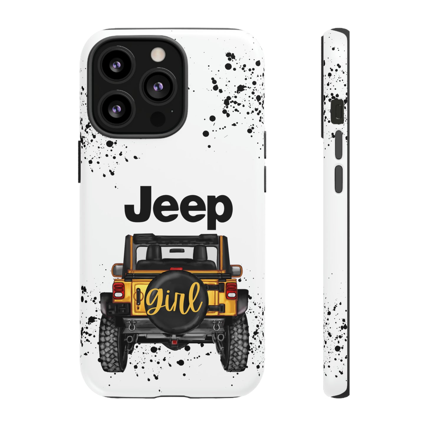 Off Road Girl Yellow Protective Case for Iphone, Google and Samsung Phones