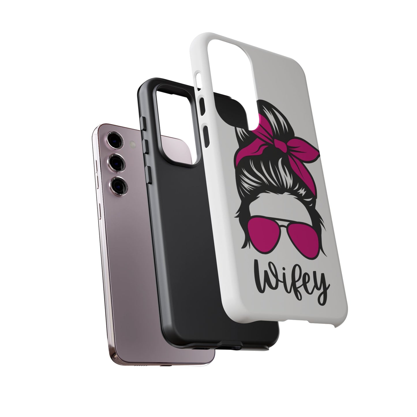 Pink Wifey Protective Case for IPhone, Samsung and Google
