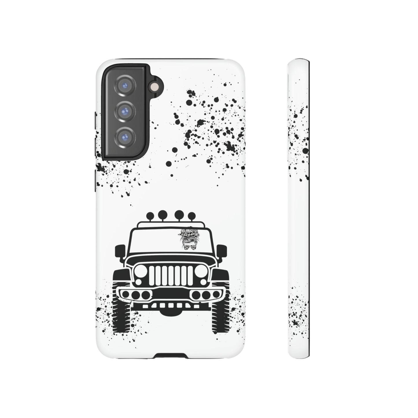 Off Road Girl Cow Print Shades Protective Phone Case for Iphone, Samsung and Google Phones