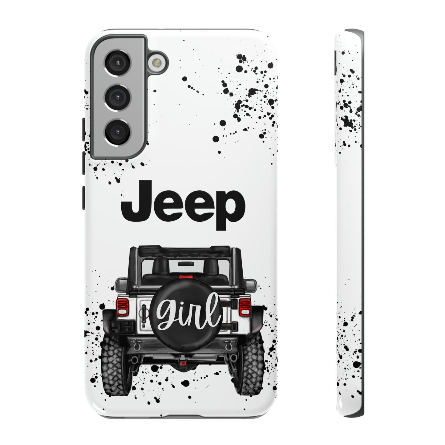 Off Road Girl White Protective Case for Iphone, Google and Samsung Phones