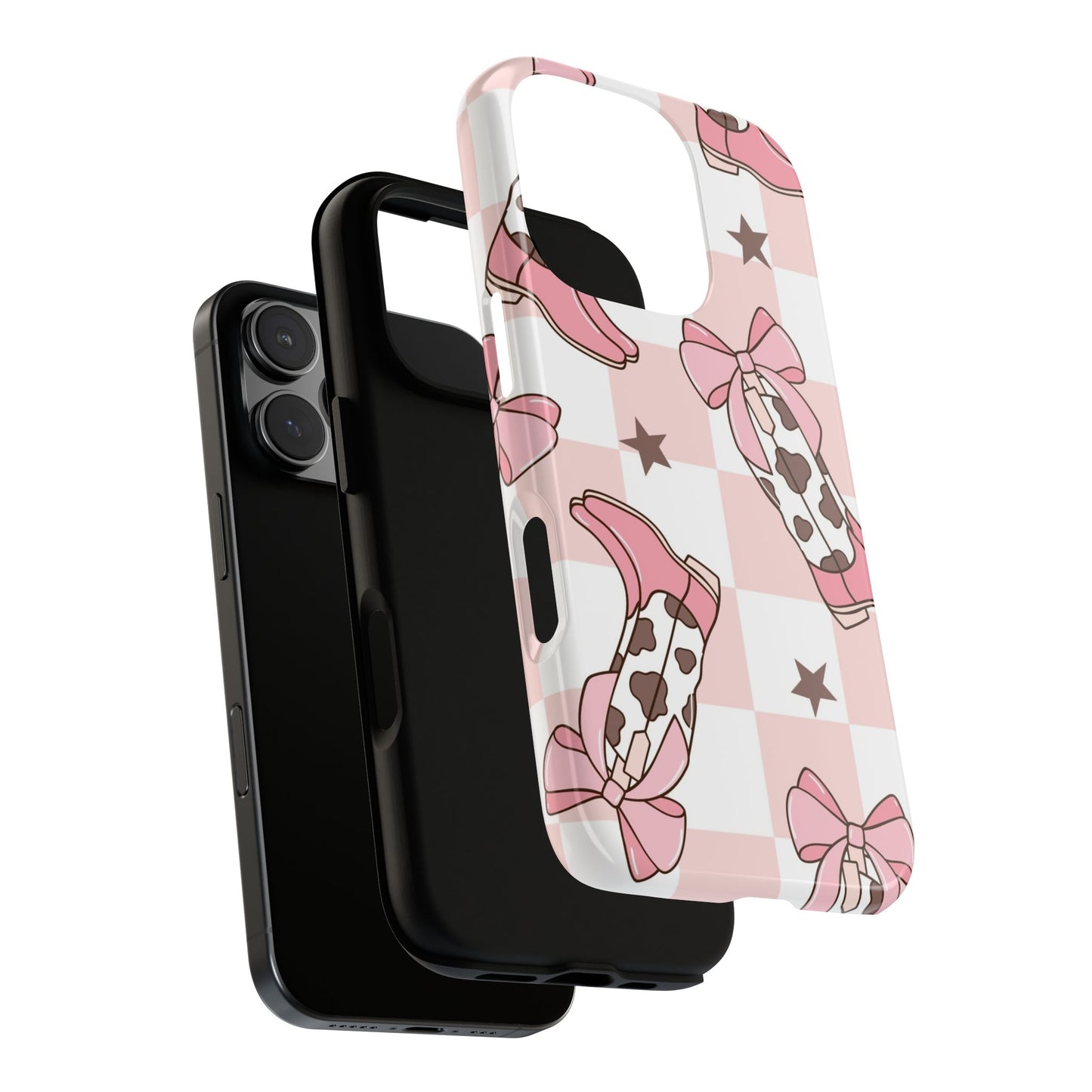 Cowboy Boots and Bows Protective Phone Case