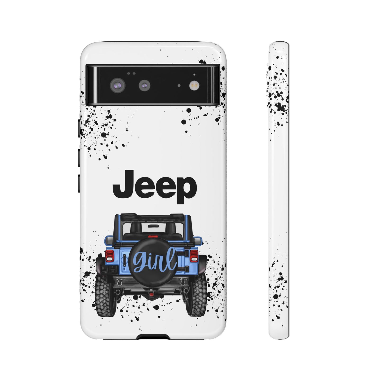 Off Road Girl Light Blue Protective Case for Iphone, Google and Samsung Phones