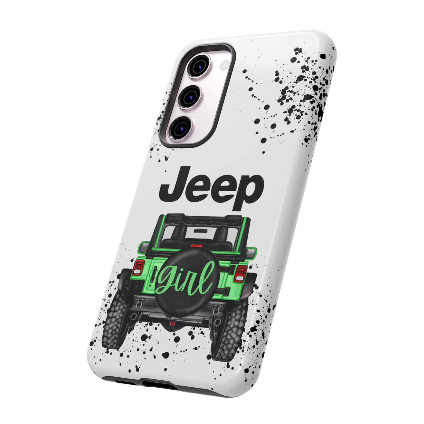 Off Road Girl Light Green Protective Case for Iphone, Google and Samsung Phones