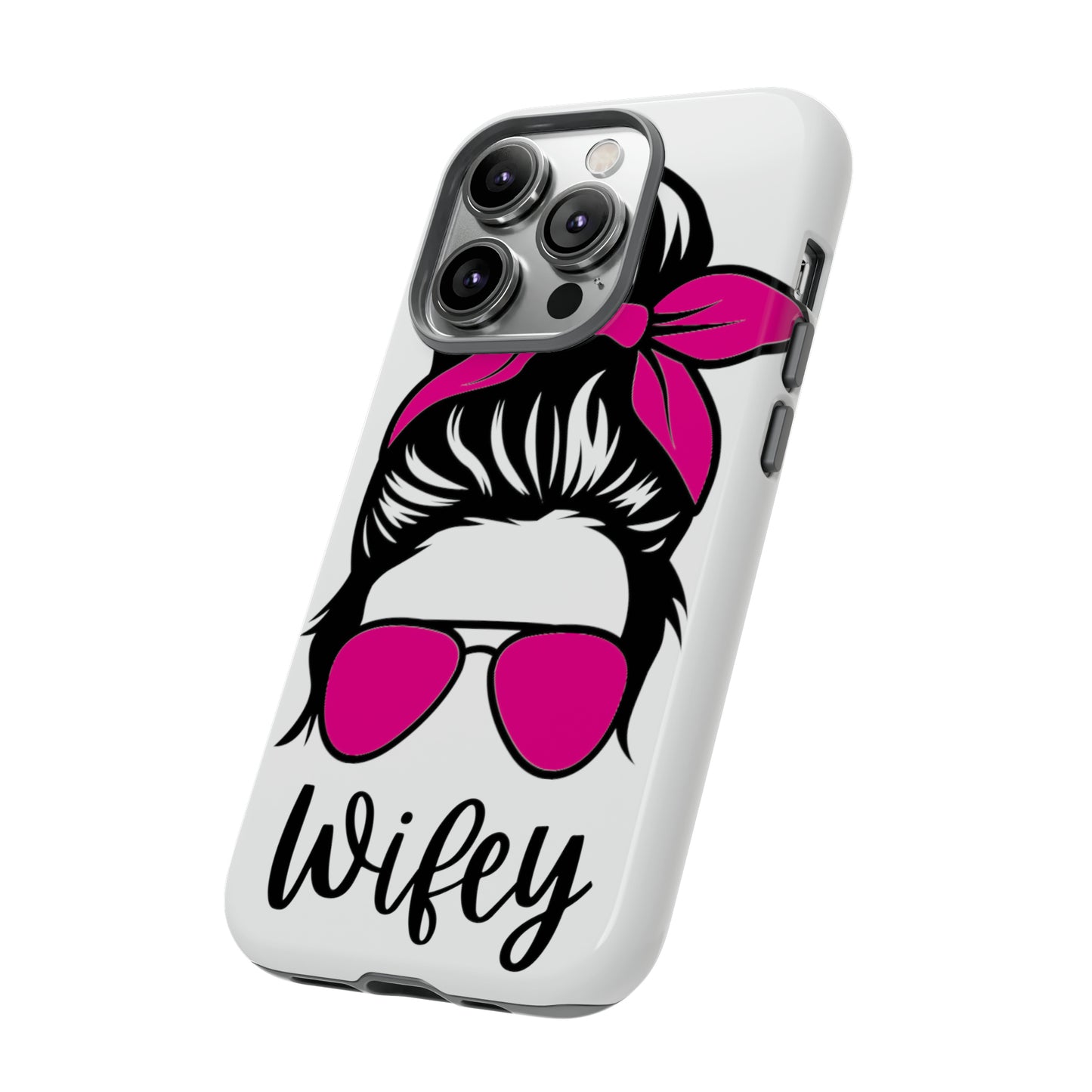 Pink Wifey Protective Case for IPhone, Samsung and Google