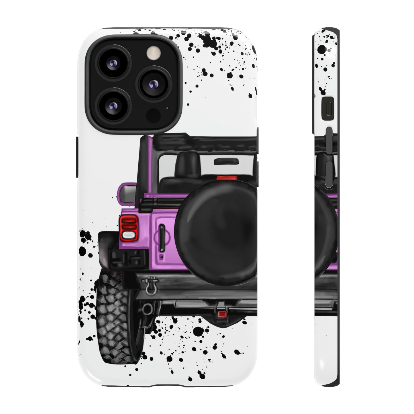 Off Road Life Charcoal Pink/Light Purple Protective Case for Iphone, Google and Samsung