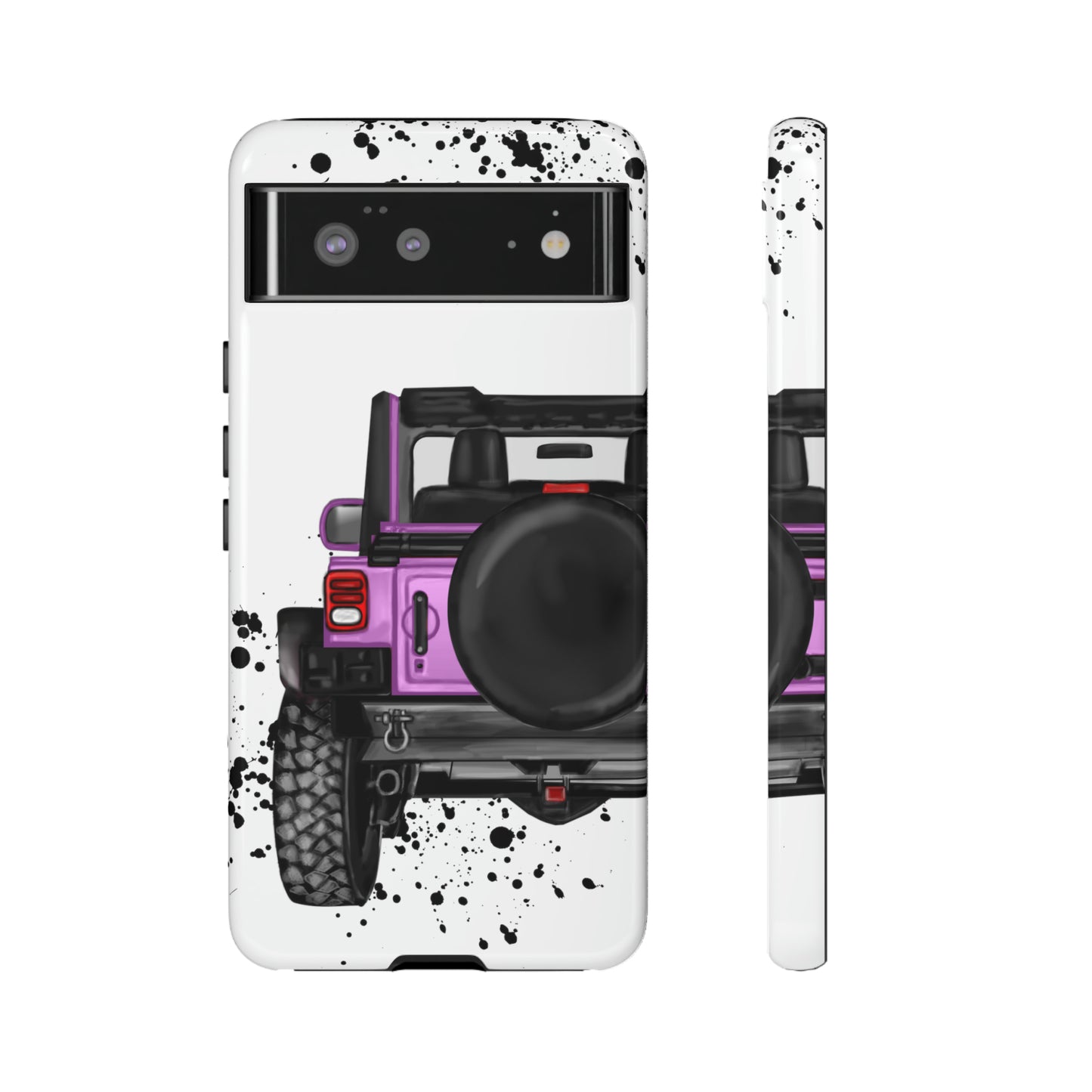 Off Road Life Charcoal Pink/Light Purple Protective Case for Iphone, Google and Samsung