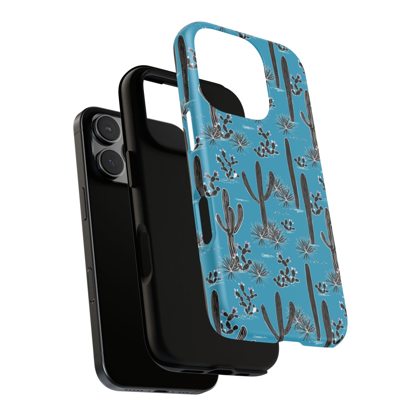 Turquoise Cactus Love Phone Case