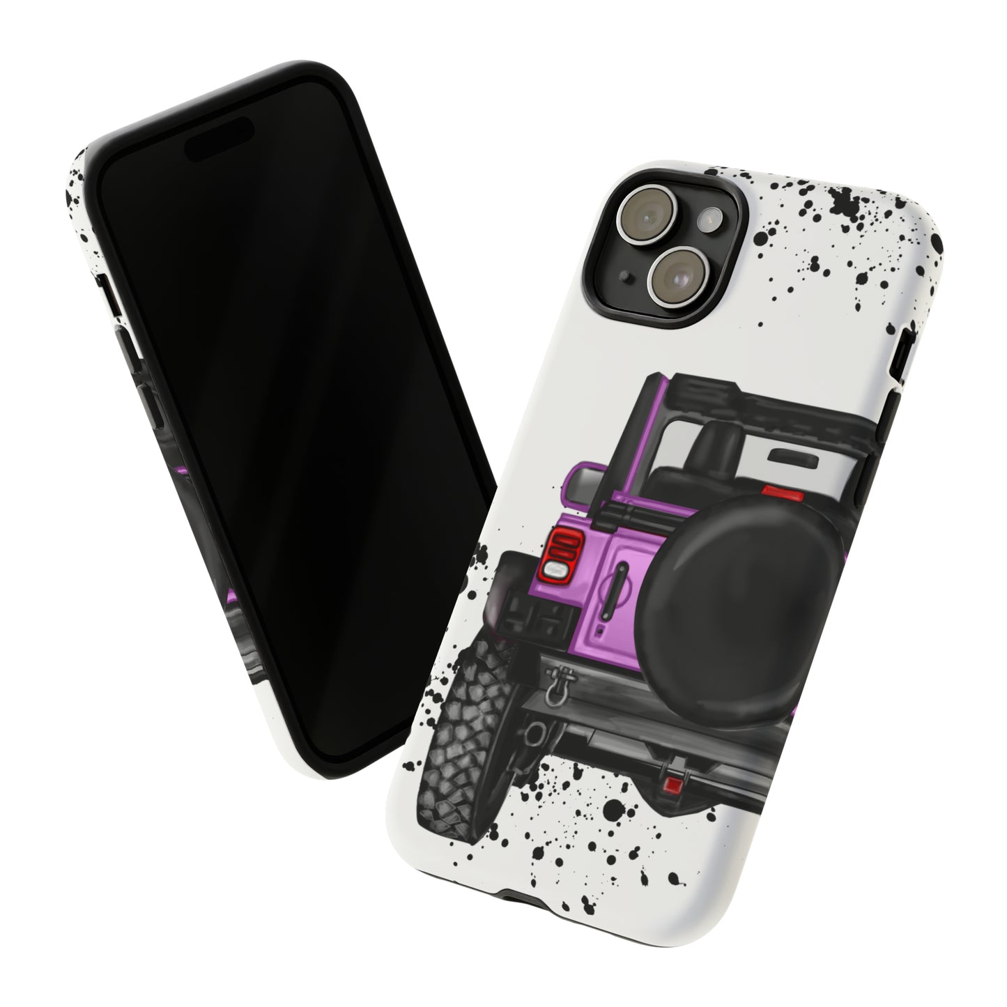 Off Road Life Charcoal Pink/Light Purple Protective Case for Iphone, Google and Samsung