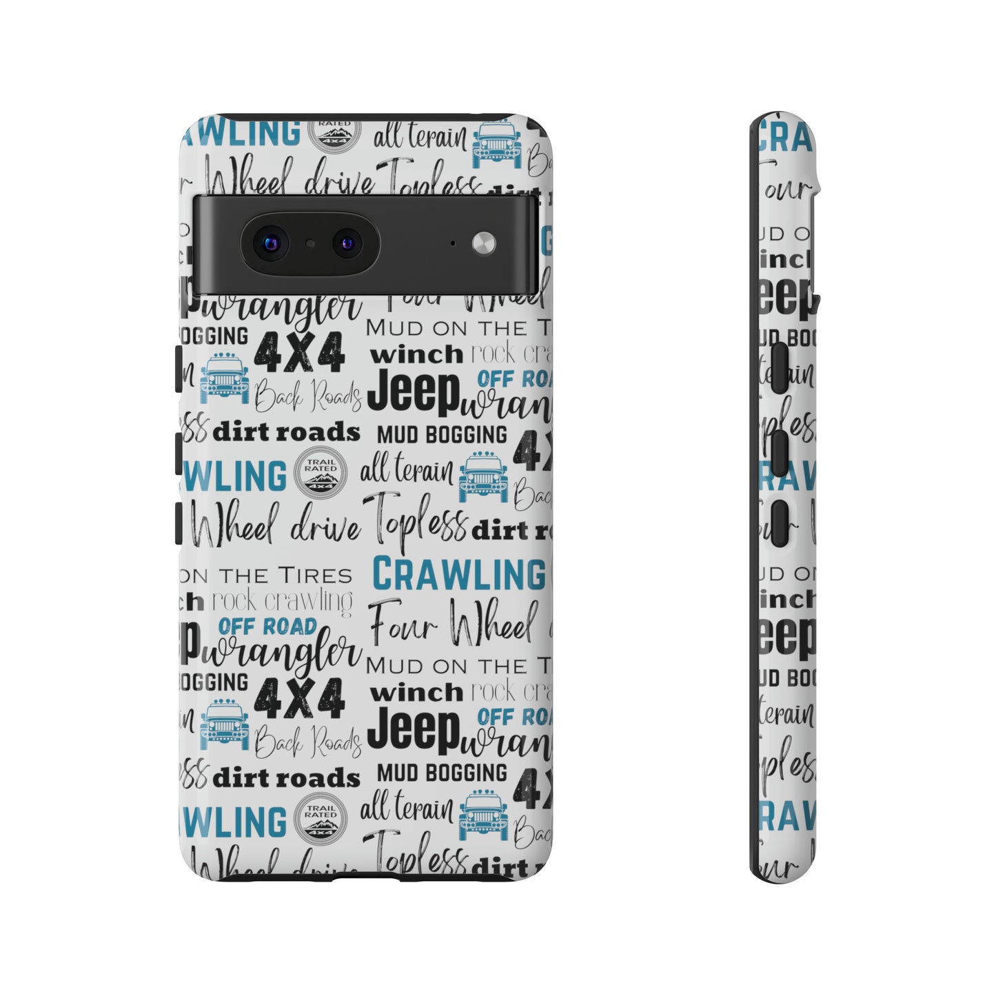 Off Road Subway Art Turquoise Protective Phone Case for Iphone, Samsung and Google Phones