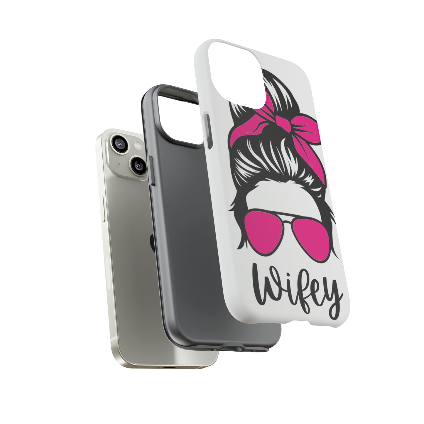 Pink Wifey Protective Case for IPhone, Samsung and Google