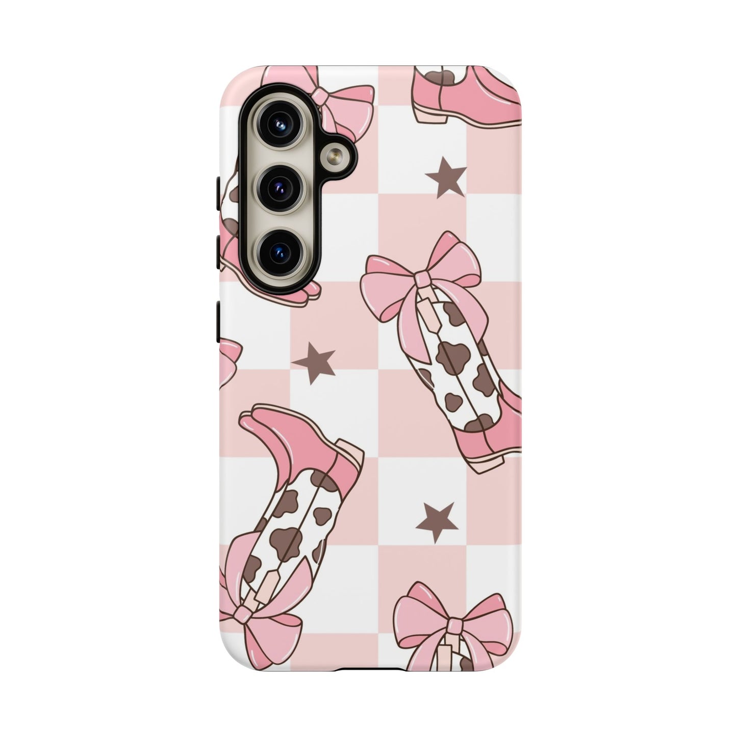 Cowboy Boots and Bows Protective Phone Case