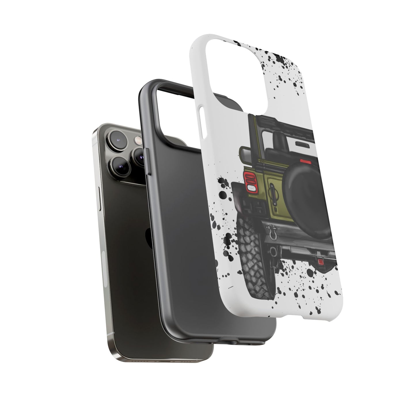 Off Road Life Army Green Protective Case for Iphone, Google and Samsung