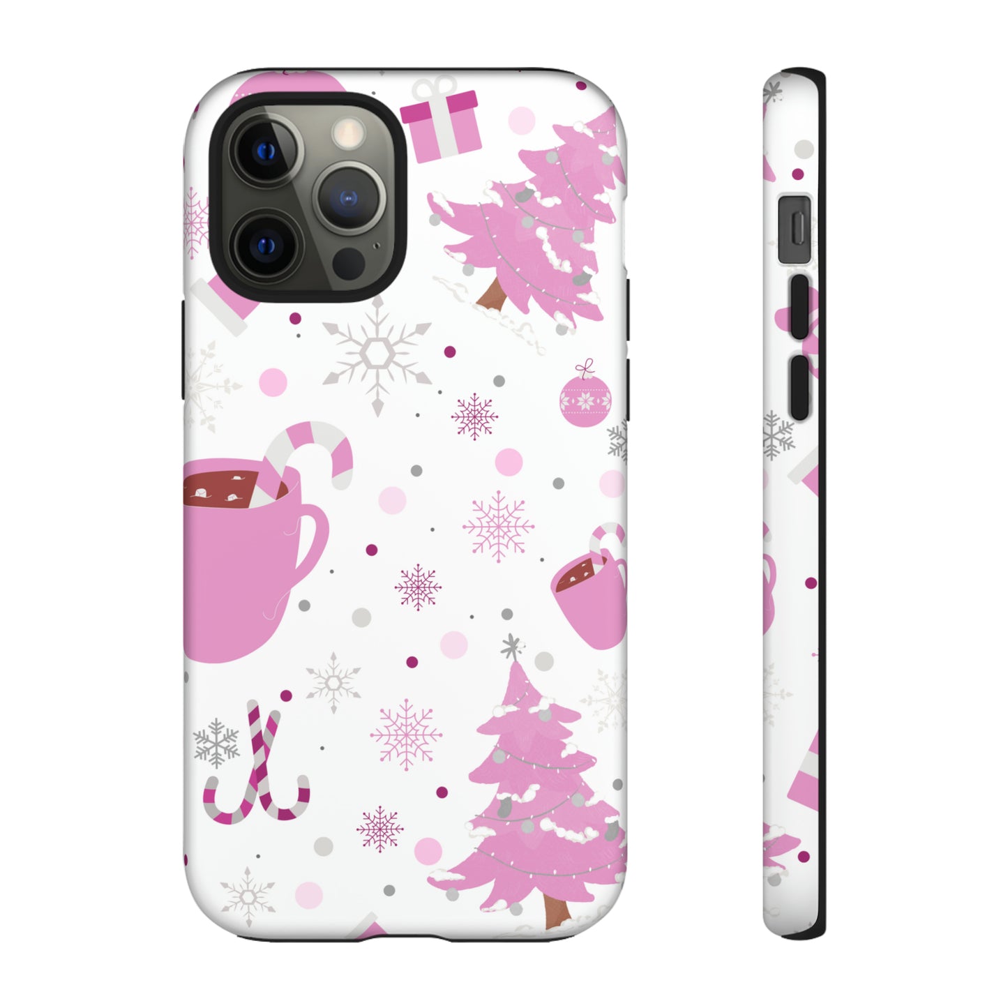 Pink Christmas Protective Case for Iphone, Samsung and