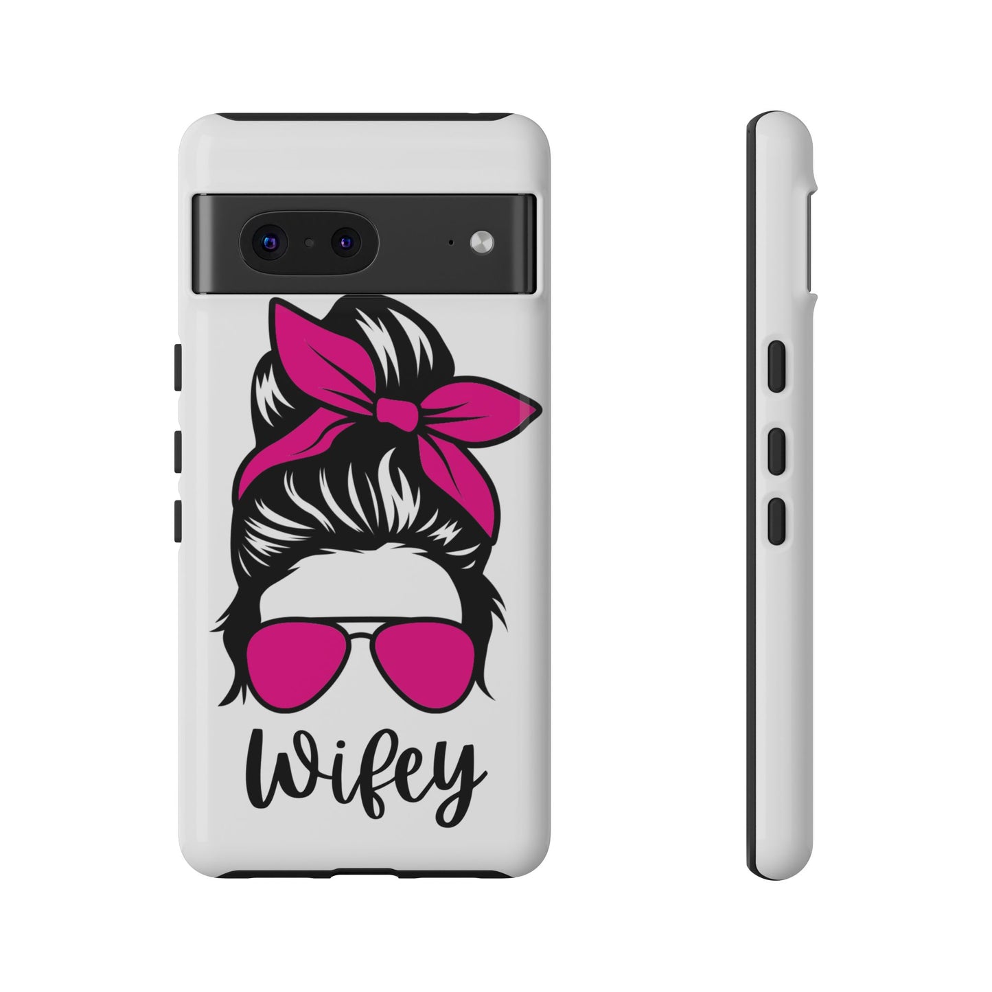 Pink Wifey Protective Case for IPhone, Samsung and Google