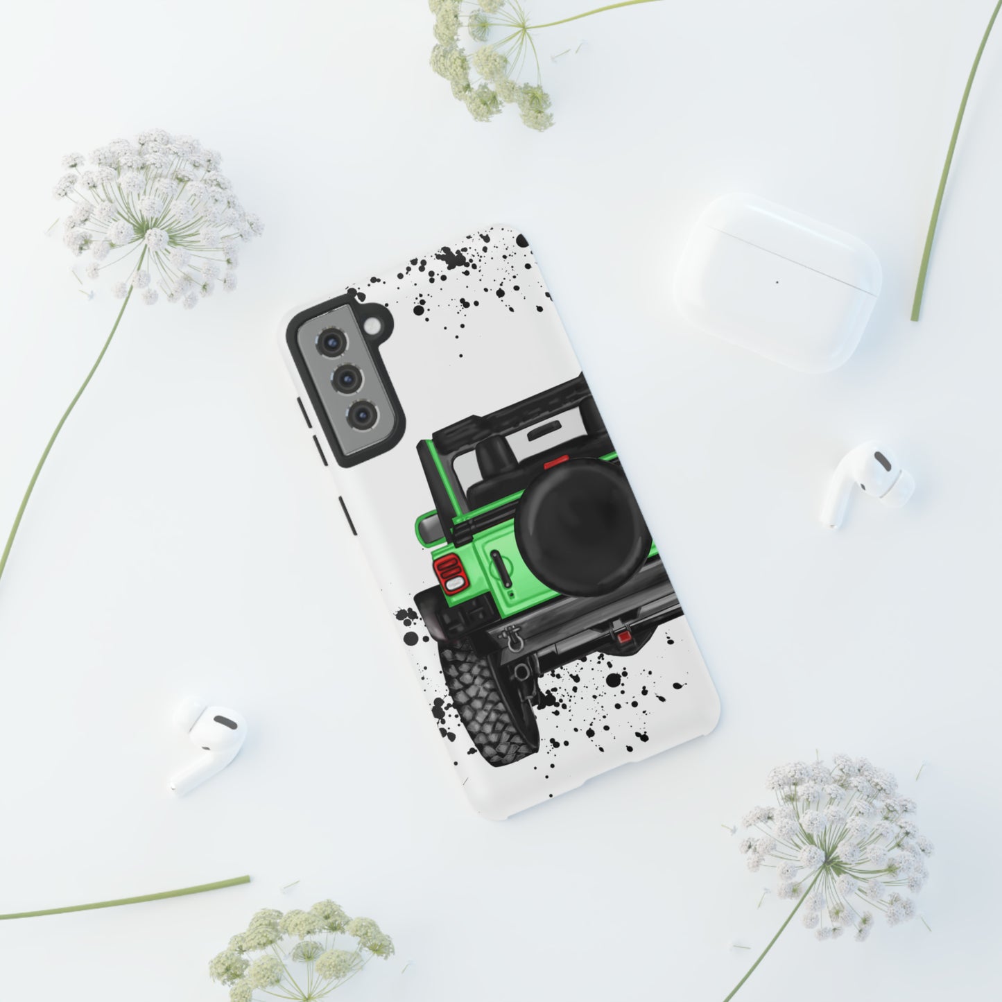 Off Road Life Green Protective Case for Iphone, Google and Samsung