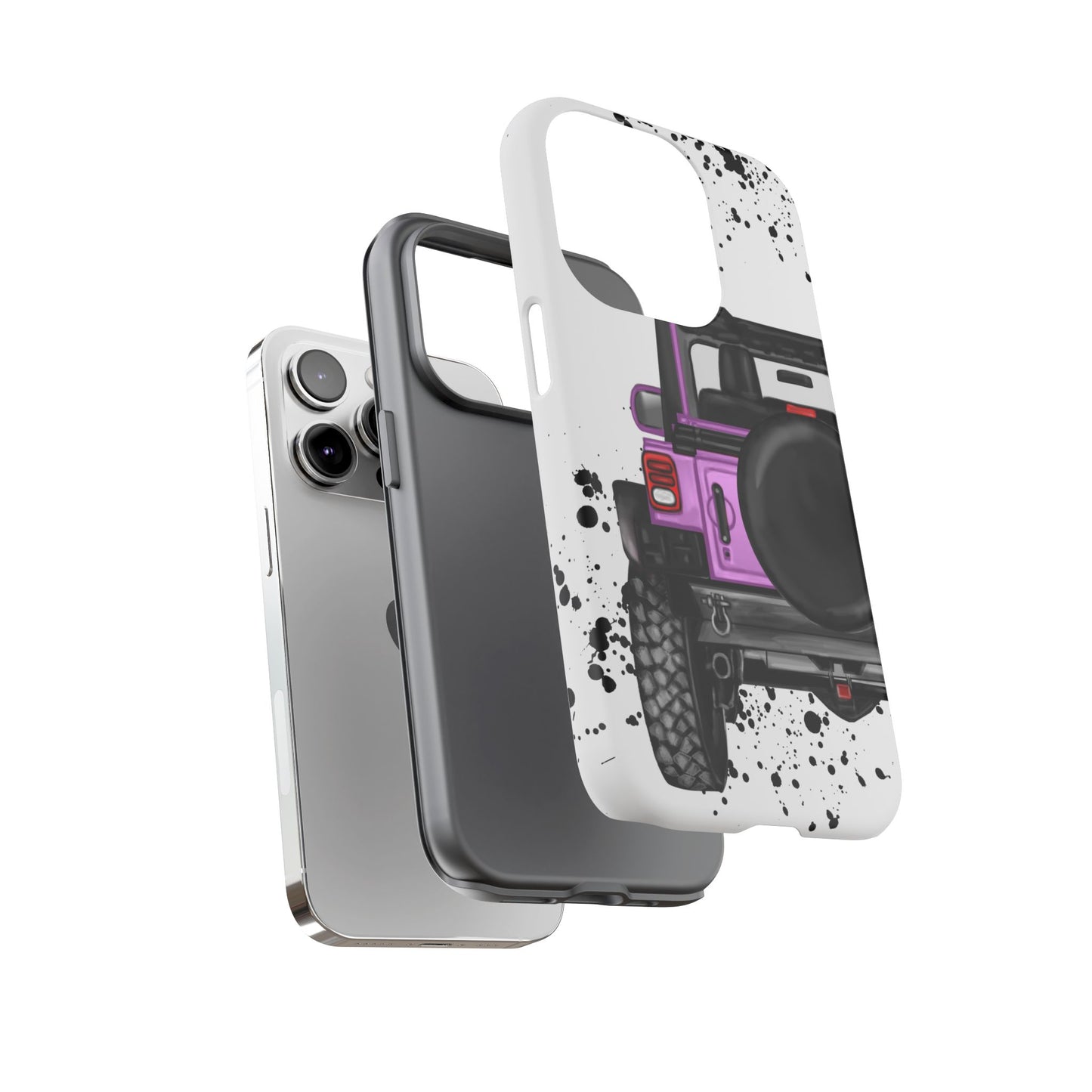 Off Road Life Pink/Light Purple Protective Case for Iphone, Google and Samsung