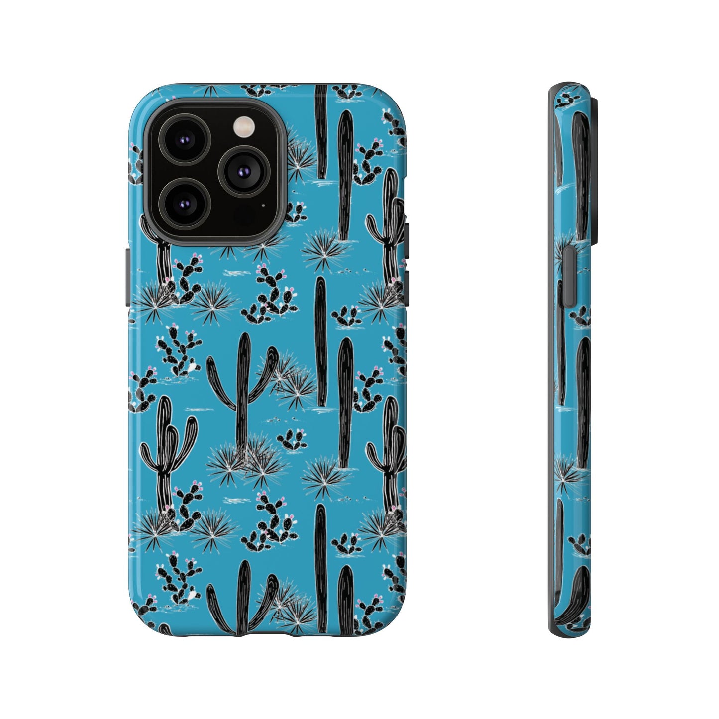 Turquoise Cactus Love Phone Case